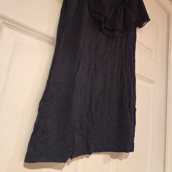 NWT Ann Taylor stretchy black short sleeve blouse - Picture 3 of 5